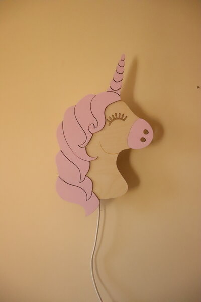 Unicorn wall lamp