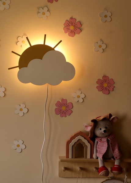 Sunny cloud wall lamp