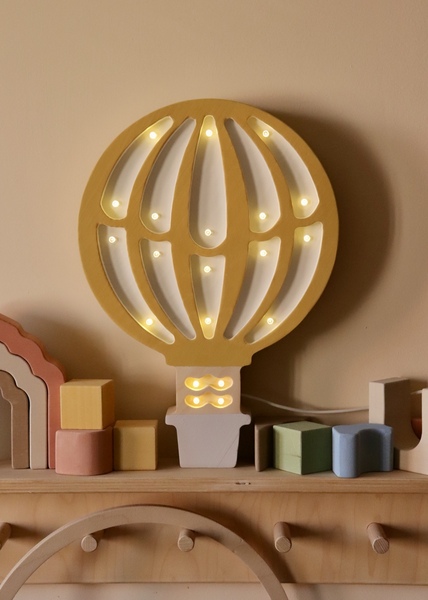 Balon drvena LED noćna lampa
