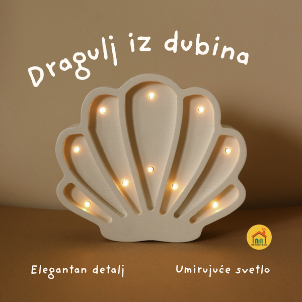 Mini LED Školjka