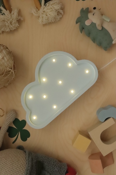 Mini Oblak drvena LED noćna lampa