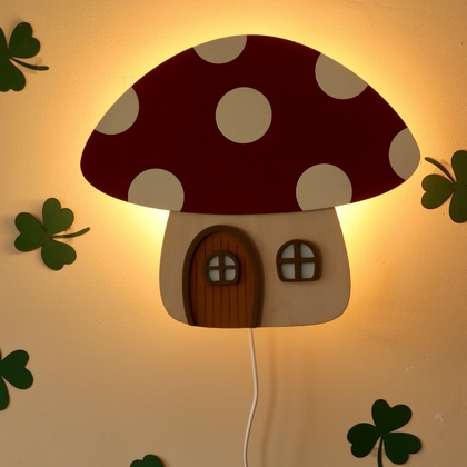 Mushroom wall lamp