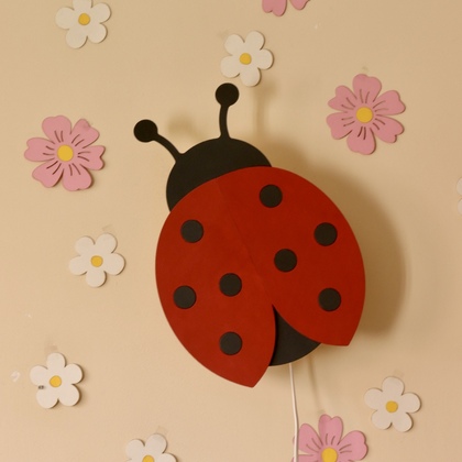 Ladybug wall lamp