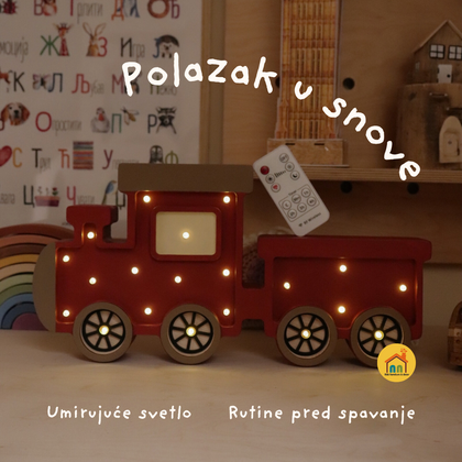 Voz drvena LED noćna lampa