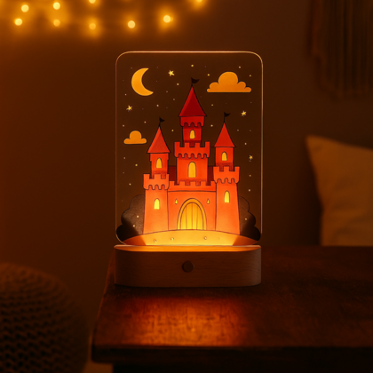 Bajkoviti Zamak UV klirit LED lampa