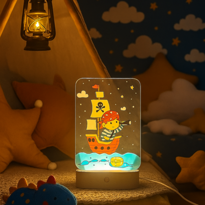 Neustrašivi Pirat UV klirit LED lampa