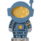 Astronaut drvena LED noćna lampa