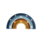 Mini Duga drvena LED noćna lampa