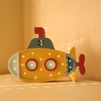 Wooden LED lamp Submarine