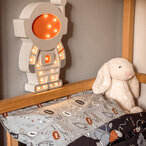 Astronaut drvena LED noćna lampa