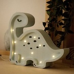 Mini Dino drvena LED noćna lampa