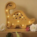 Mini Dino drvena LED noćna lampa