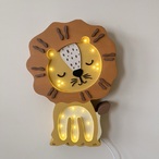 Lav drvena LED noćna lampa