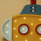 Wooden LED lamp Submarine