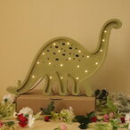 Dinosaurus drvena LED noćna lampa