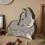 Vuk drvena LED noćna lampa