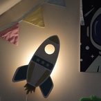 Rocket wall lamp