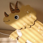 Dinosaurus drvena zidna lampa