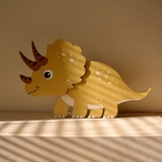 Dinosaurus drvena zidna lampa