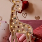 Wooden LED lamp Giraffe