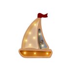 Mini Jedrilica drvena LED noćna lampa