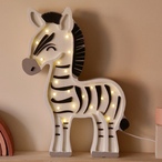 Zebra drvena LED noćna lampa