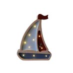 Mini Jedrilica drvena LED noćna lampa