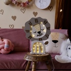 Lav drvena LED noćna lampa