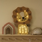 Lav drvena LED noćna lampa
