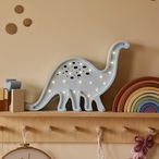 Dinosaurus Plava drvena LED noćna lampa