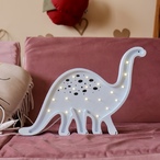 Dinosaurus Plava drvena LED noćna lampa