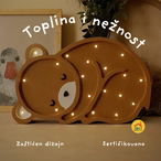 Meda drvena LED noćna lampa