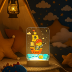 Neustrašivi Pirat UV klirit LED lampa
