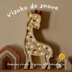 Žirafa drvena LED noćna lampa