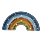 Duga drvena LED noćna lampa Denim