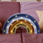 Duga drvena LED noćna lampa Denim