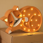 Maca drvena LED noćna lampa Narandžasta