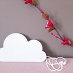Kišni oblak drvena zidna lampa