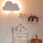Kišni oblak drvena zidna lampa
