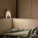 Mesec drvena LED noćna lampa