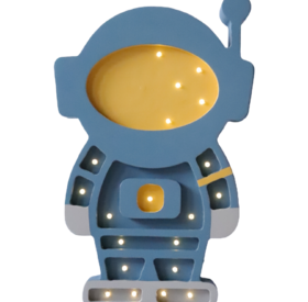 Wooden LED lamp Astronaut