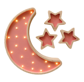 Wooden LED lamp Moon