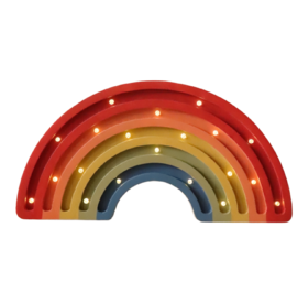 Drvena LED lampa Duga