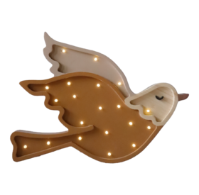 Wooden LED lamp Dove