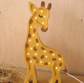 Wooden LED lamp Giraffe
