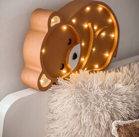 Wooden LED lamp Bear