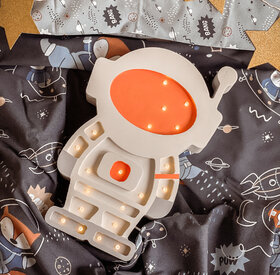 Wooden LED lamp Astronaut