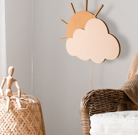 Sunny cloud wall lamp