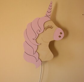 Unicorn wall lamp
