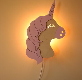 Unicorn wall lamp